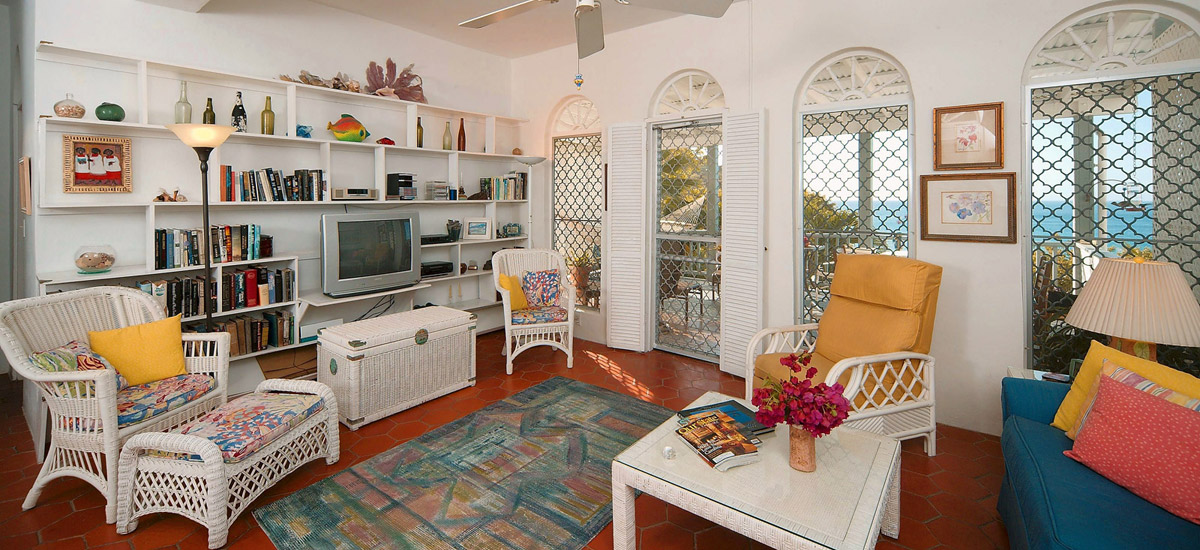 living-area Living area of the villa