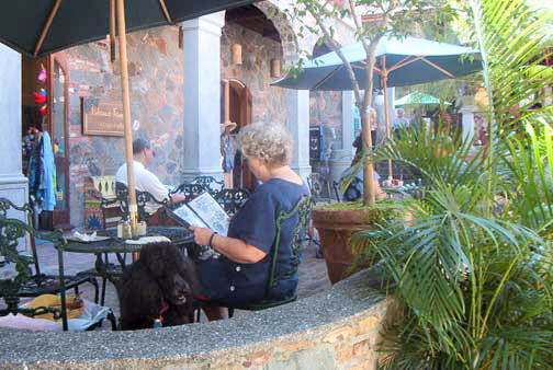 Cruz Bay offers many dining options