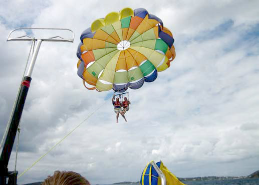Parasailing in the USVI